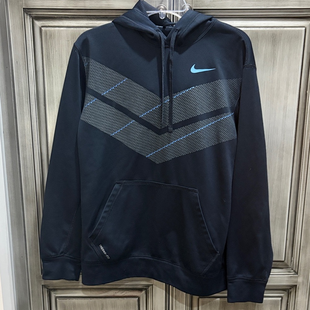 Nike Navy Hoodie with Blue Accents